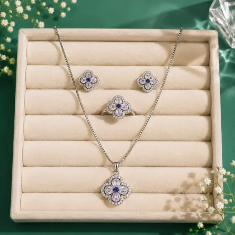 Royal Blue Zircon Set at Best Price in Pakistan