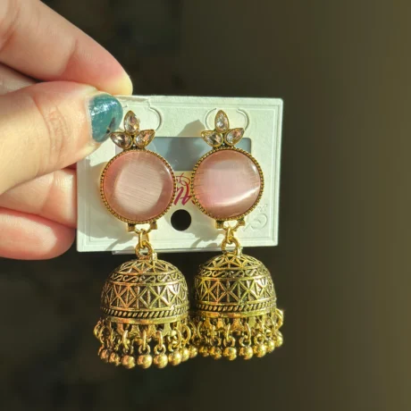 Pink Pastel Royal Jhumka at Best Price in Pakistan