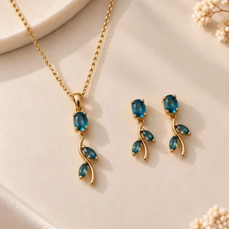 Crystal Blue Tulip Set